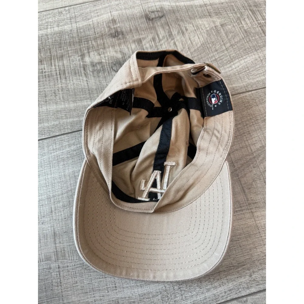 New Era LA Dodgers Khaki Tan Tonal Logo Adjustable Baseball Hat OSFM